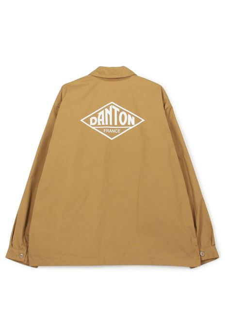 back logo coveralls unisex deep  beige DANTON | DT-A0661DEEP BEIGE